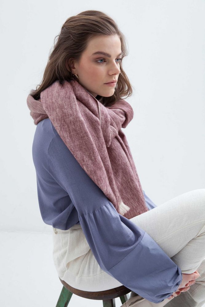 BUFANDY | Sjaal Solid - Mauve Canvas